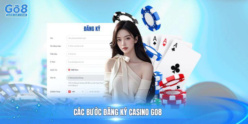 Trải nghiệm casino Go8 dễ dàng với các bước đăng ký đơn giản